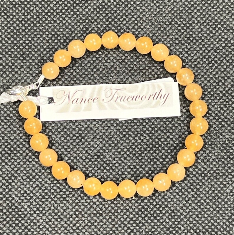 Trueworthy Bracelet Orange Jade