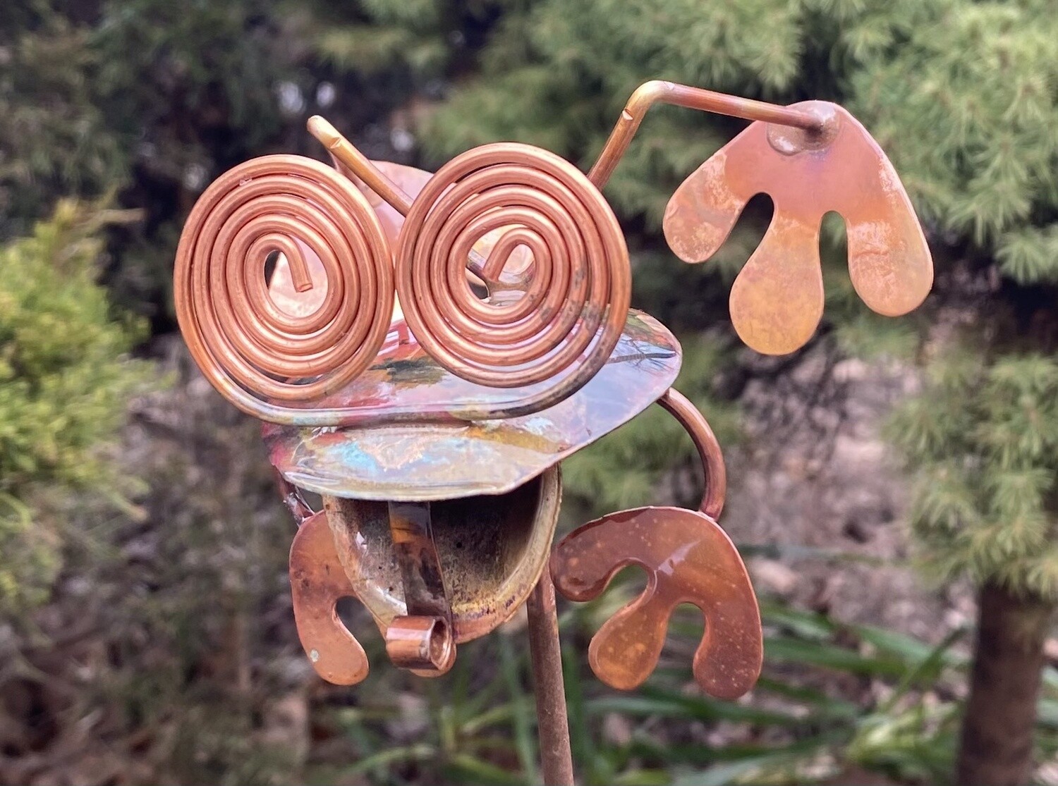 Haw Creek Small Leaping Frog Garden Stake
