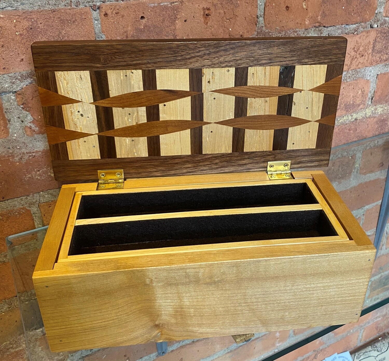 Boxery Jewelry Box Maple, Walnut and Cherry w/Tray