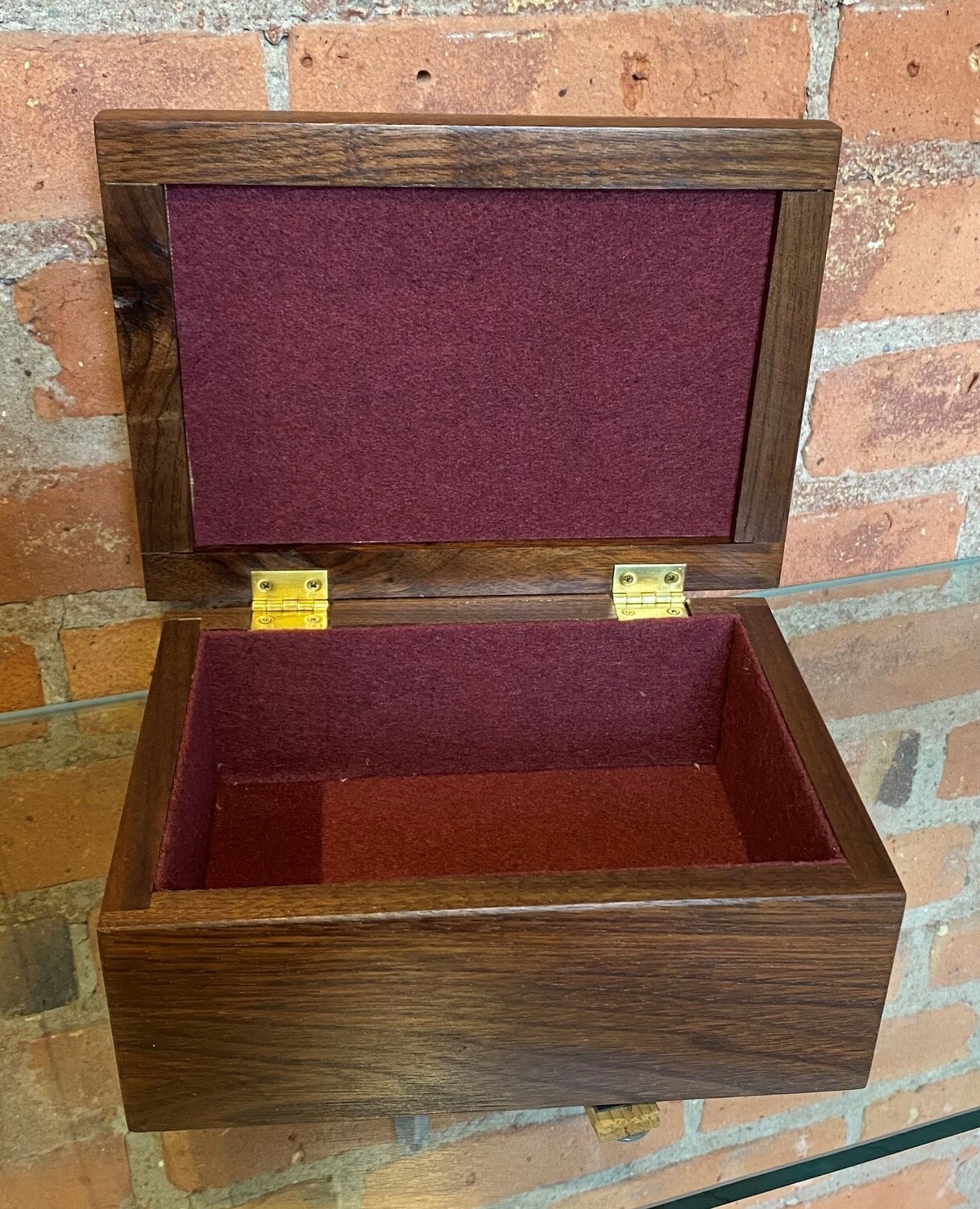 Boxery Jewelry Box Walnut w/Painted Lid