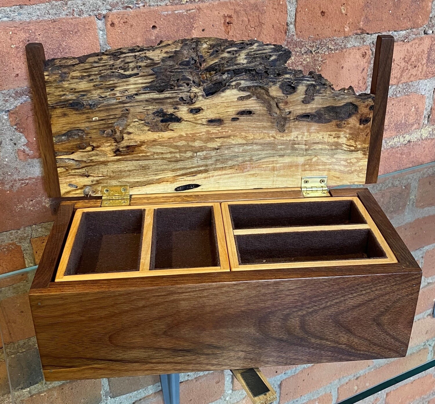 Boxery Jewelry Box Maple and Walnut