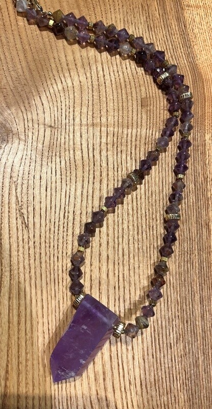 Estancia Necklace Amethyst and Purple Quartz