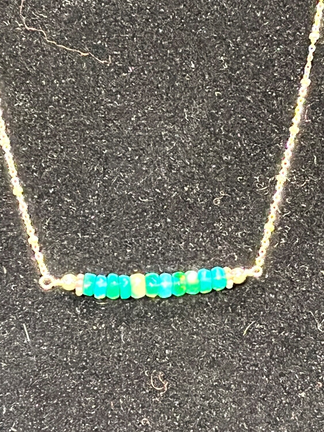 Estancia Necklace Aqua Welo Ethiopian Opals
