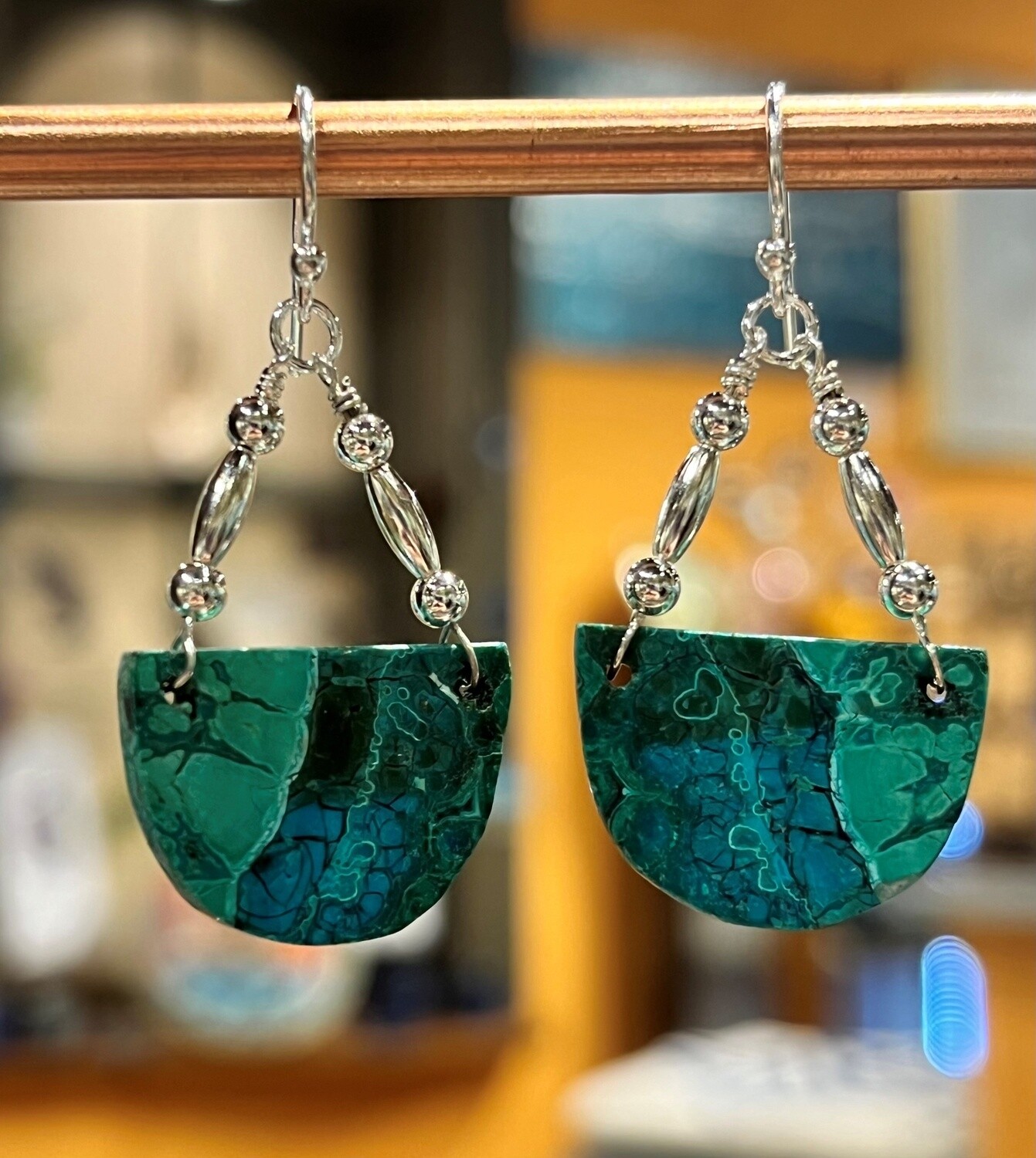 Estancia Earrings Malachite