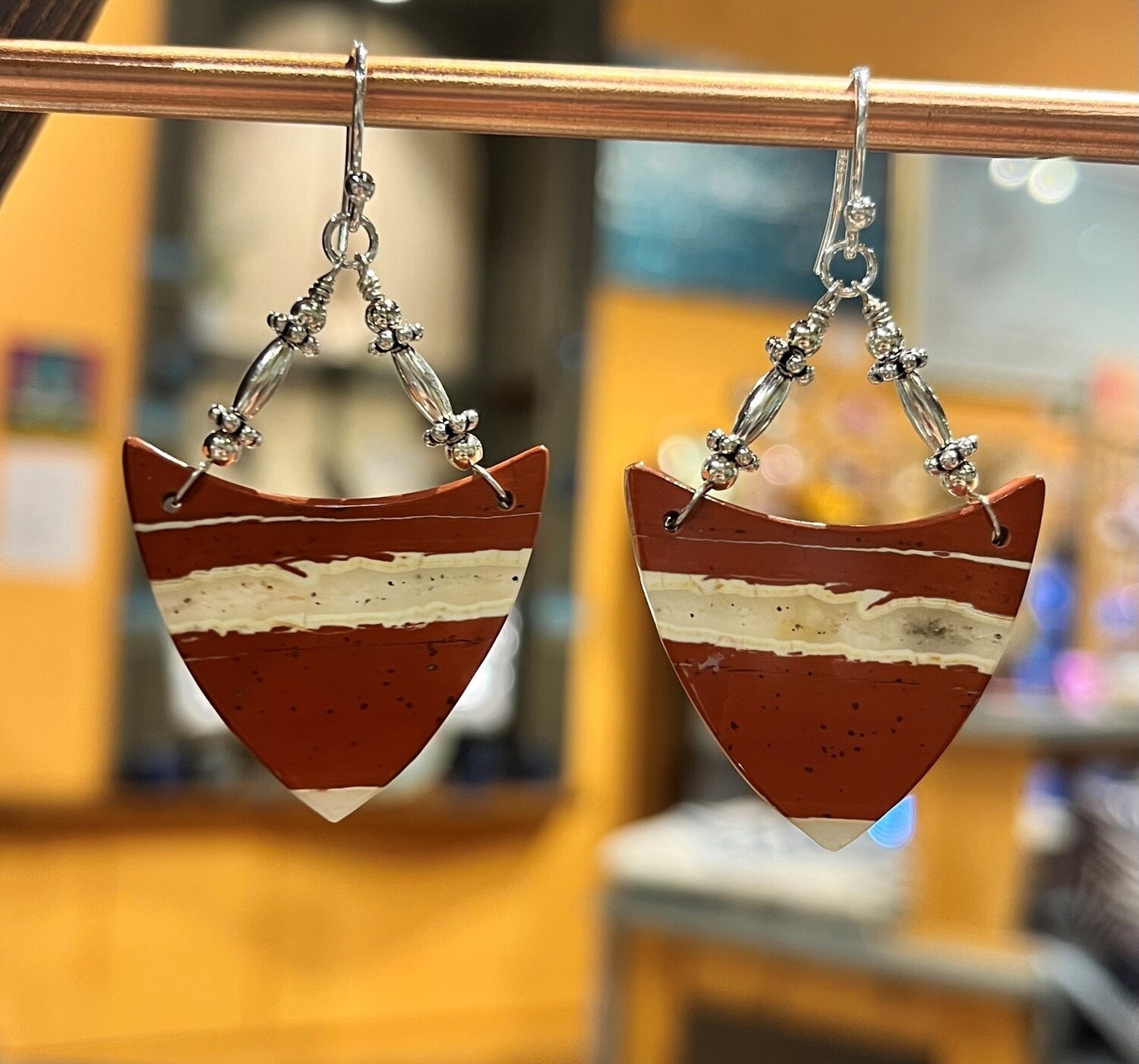 Estancia Earrings Red River Jasper