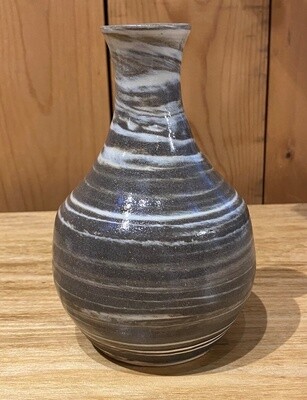 BMF Small Bottle Vase Brown/white