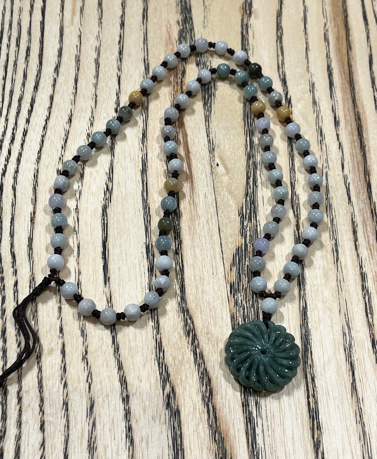 Bourie Necklace Burmese Jade