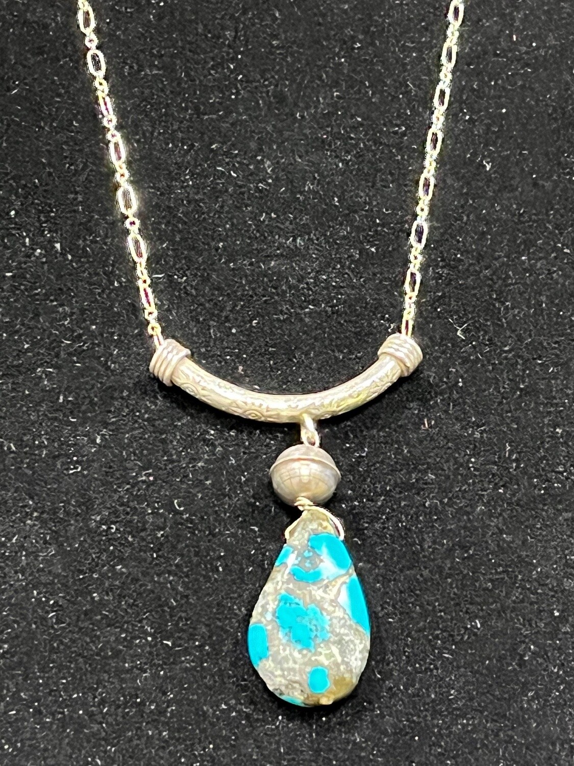 Bourie Necklace Large Turquoise Drop