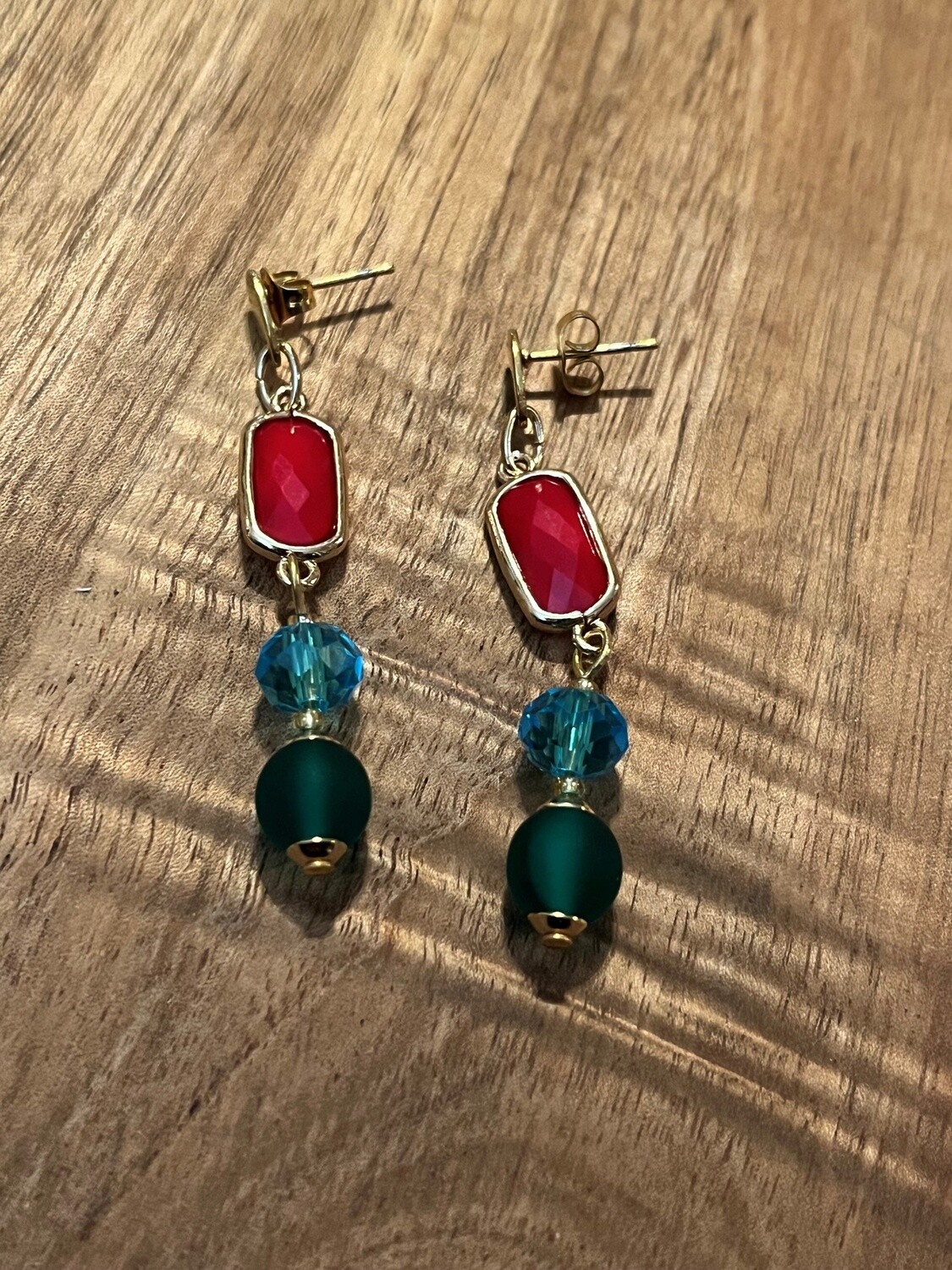 Sturzinger Earrings Grace Multi Color, Color: Red Multi