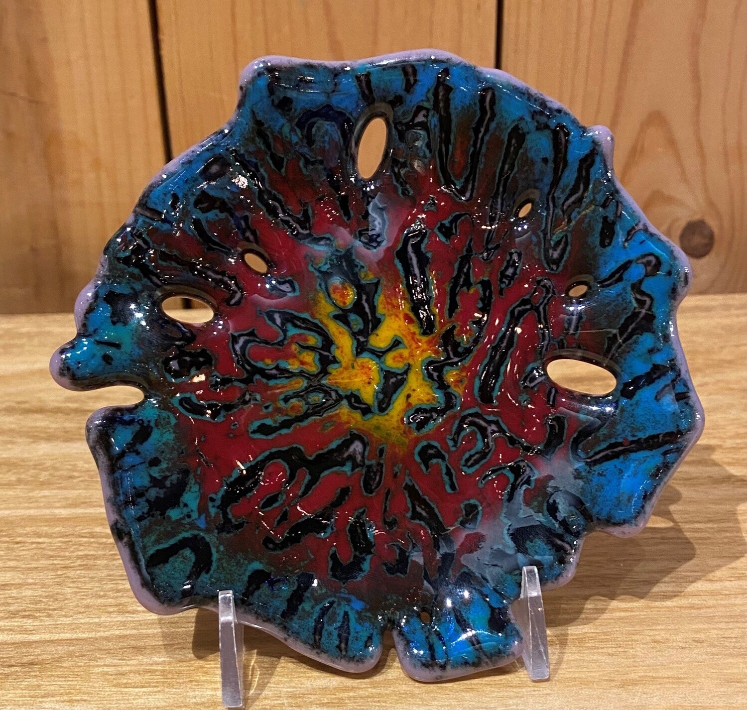 Demitre Trinket Dish &quot;Sand Dollars&quot; Small Purple