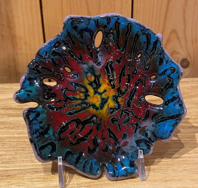 Demitre Trinket Dish &quot;Sand Dollars&quot; Small Purple