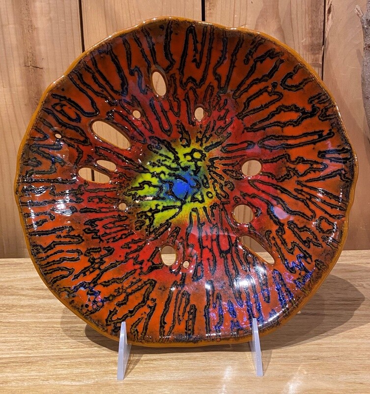Demitre Trinket Dish &quot;Sand Dollars&quot; Orange