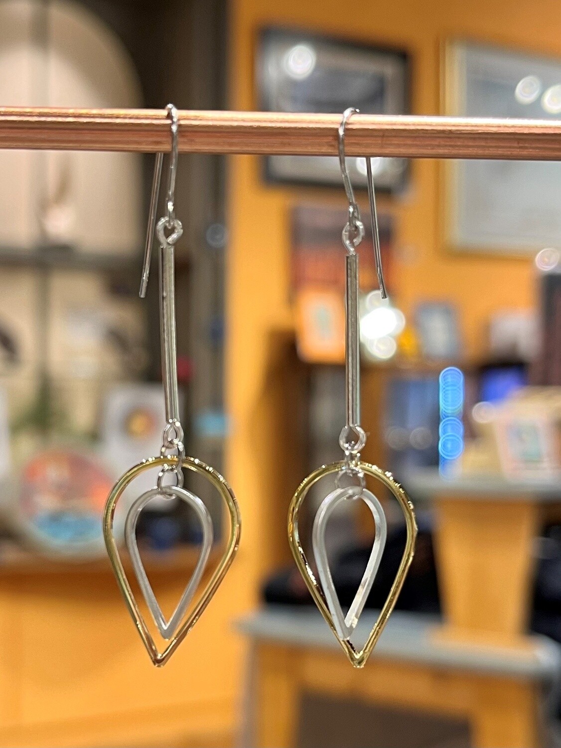 Tsay Earrings Gold/Silver Teardrops