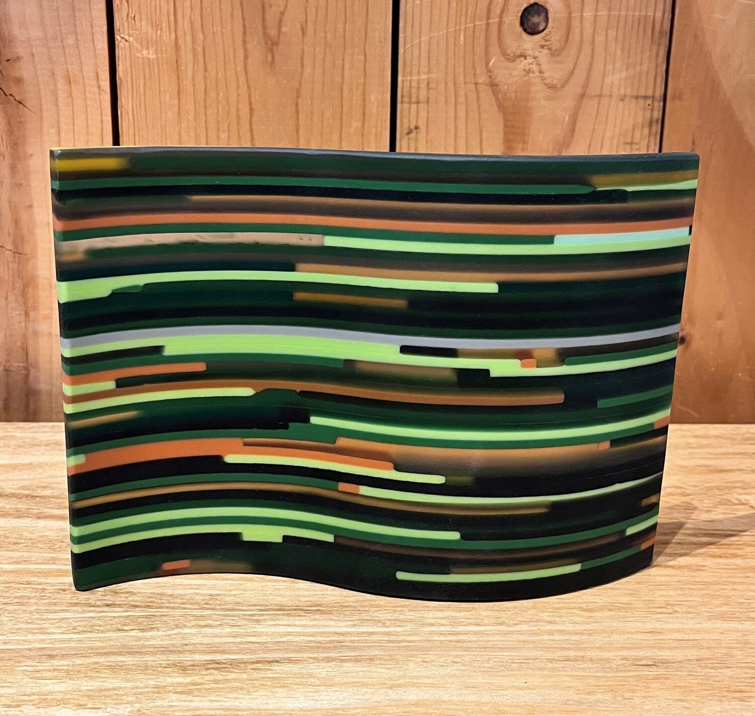 Demitre  Dish Green Wave