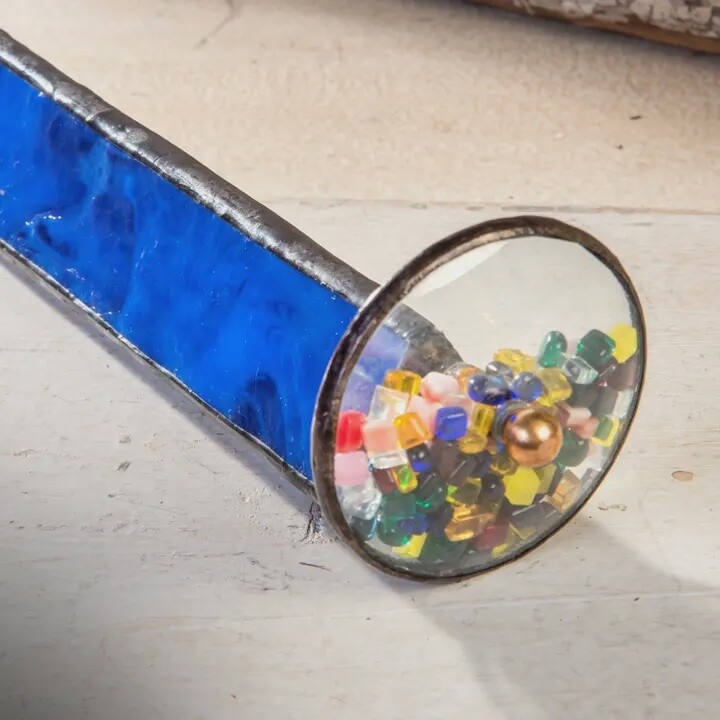 J Devlin Kaleidoscope Blue Stained Glass