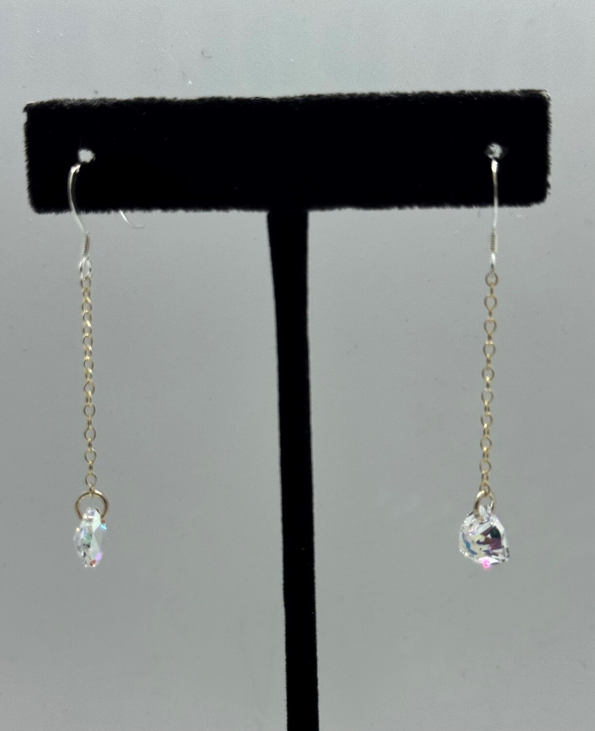 CA Jewelry Earrings Crystal AB Trilliant