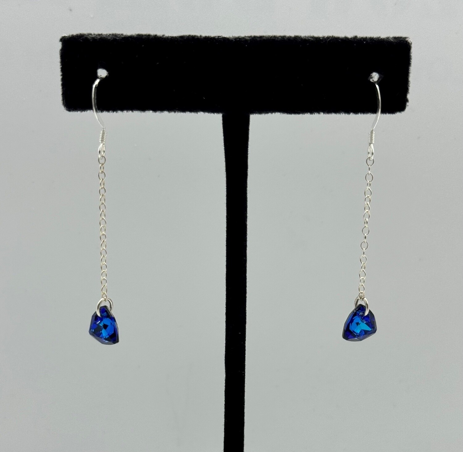 CA Jewelry Earrings Bermuda Blue Trilliant Crystal