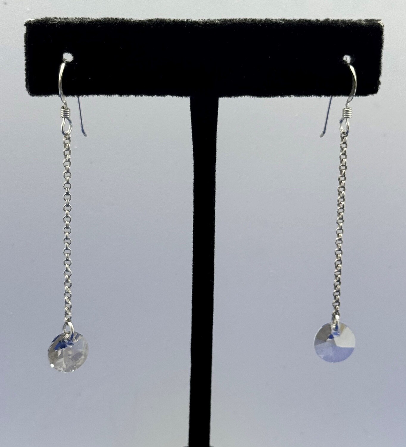 CA Jewelry Earrings Crystal Silver Xilion