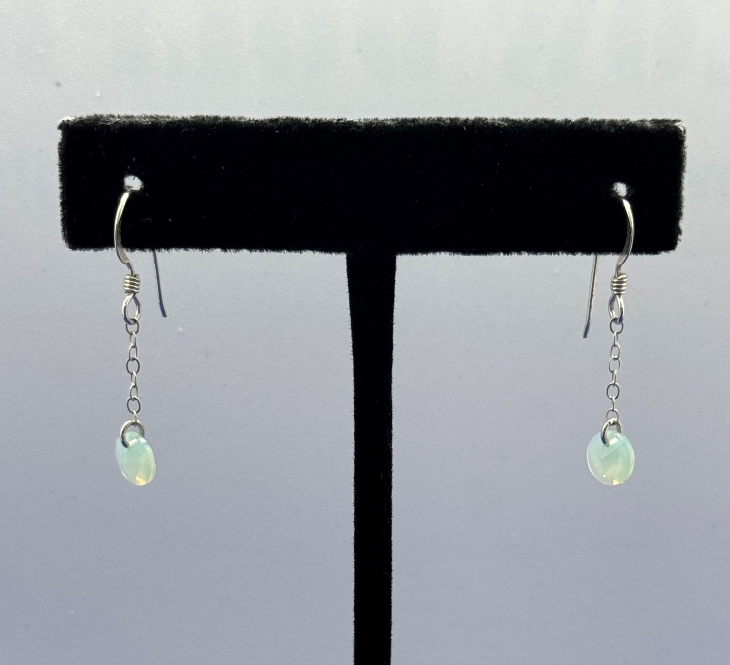 CA Jewelry Earrings  Chrysolite Opal Rivoli Circle Drop