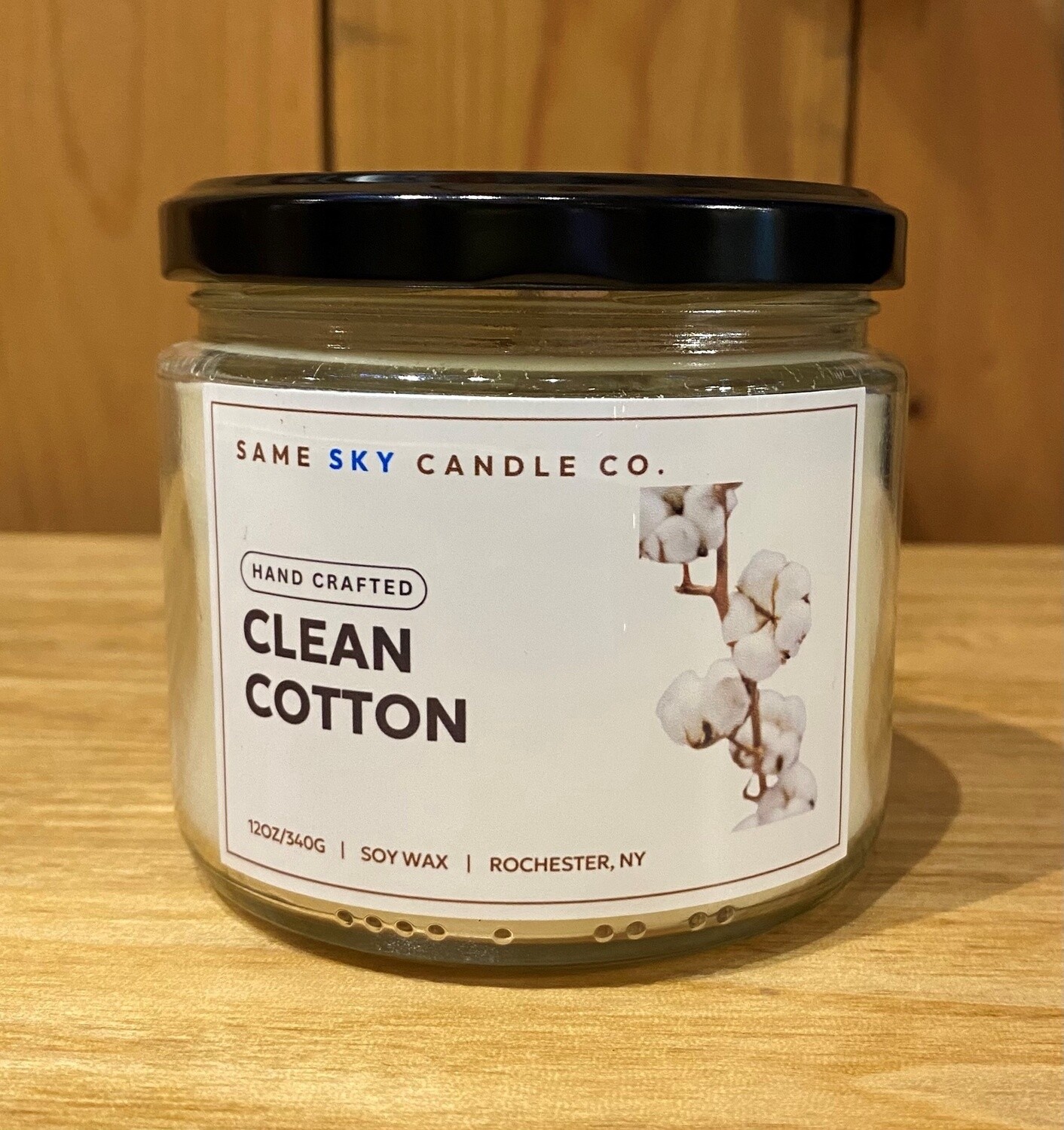 Same Sky Candle 12oz Clean Cotton
