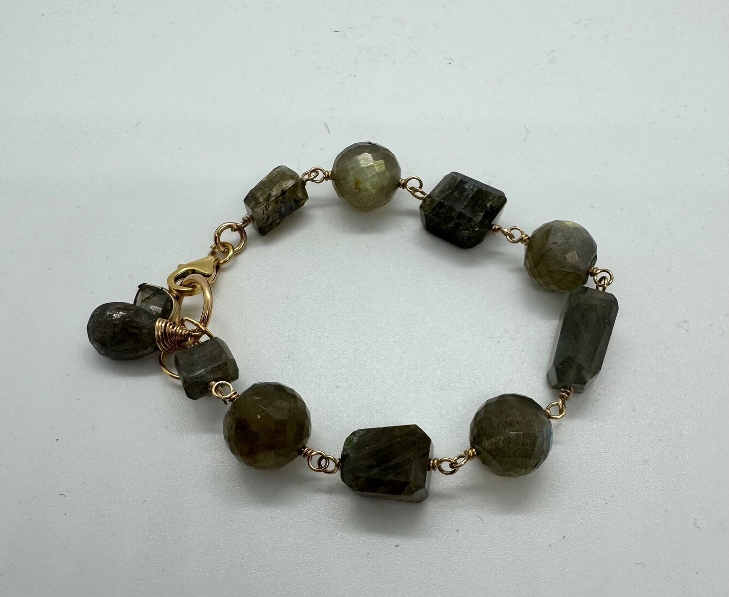 Robb Bracelet Rosary Style Labradorite