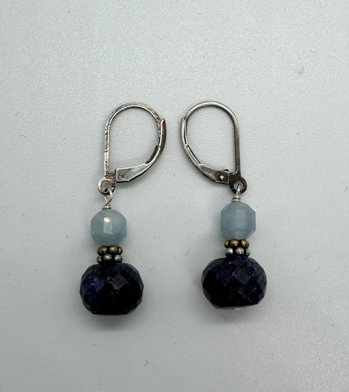 Robb Earrings Aquamarine Blue Sapphire