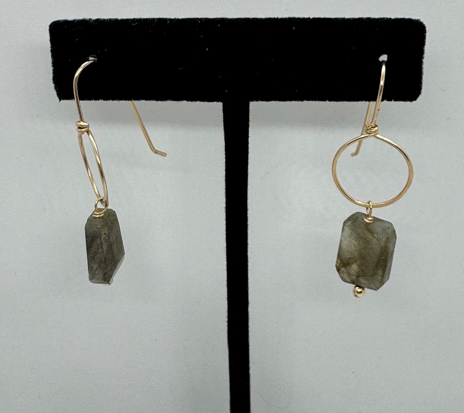 Robb Earrings Chunky Labradorite
