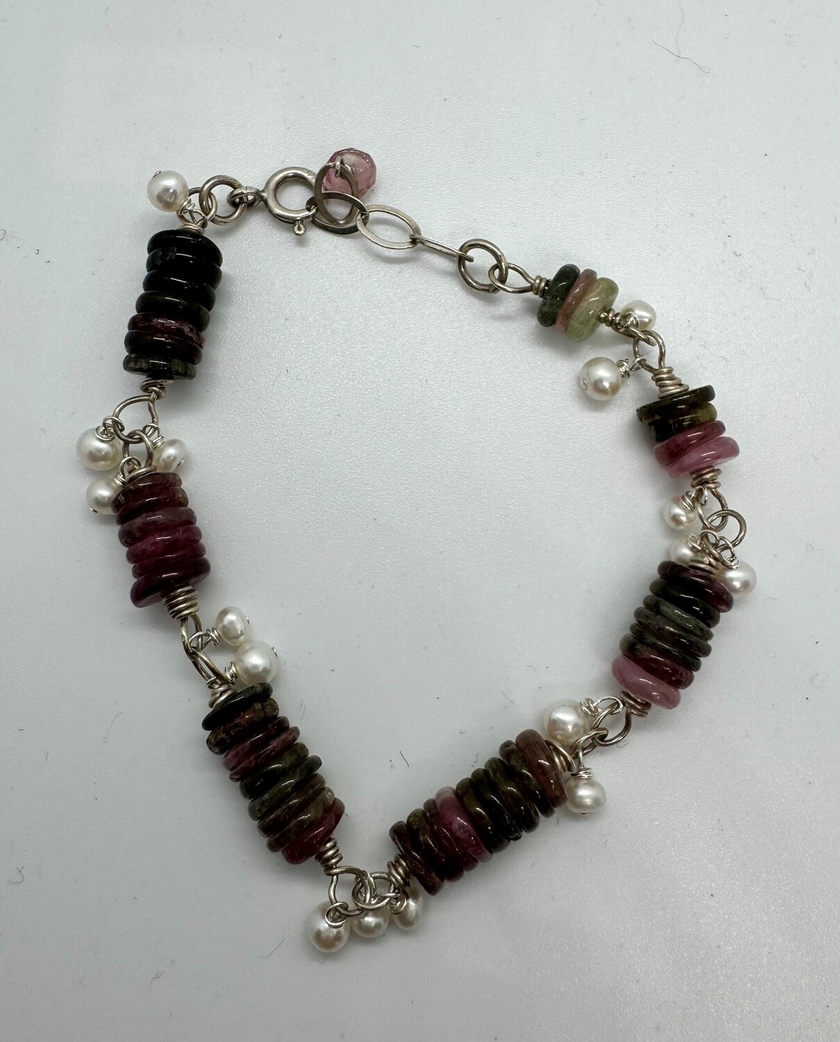 Robb Bracelet Tourmaline and Freshwater Pearl