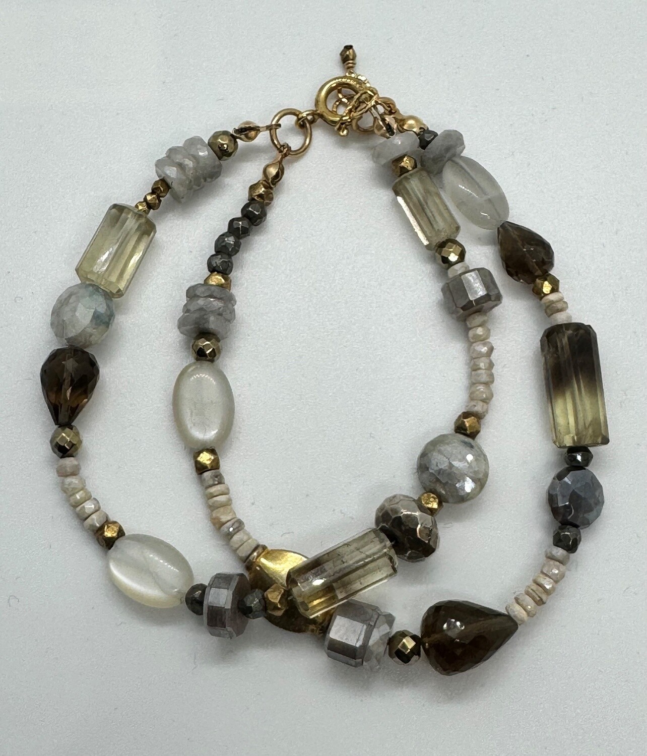 Robb Bracelet Phantom Quartz and Labradorite