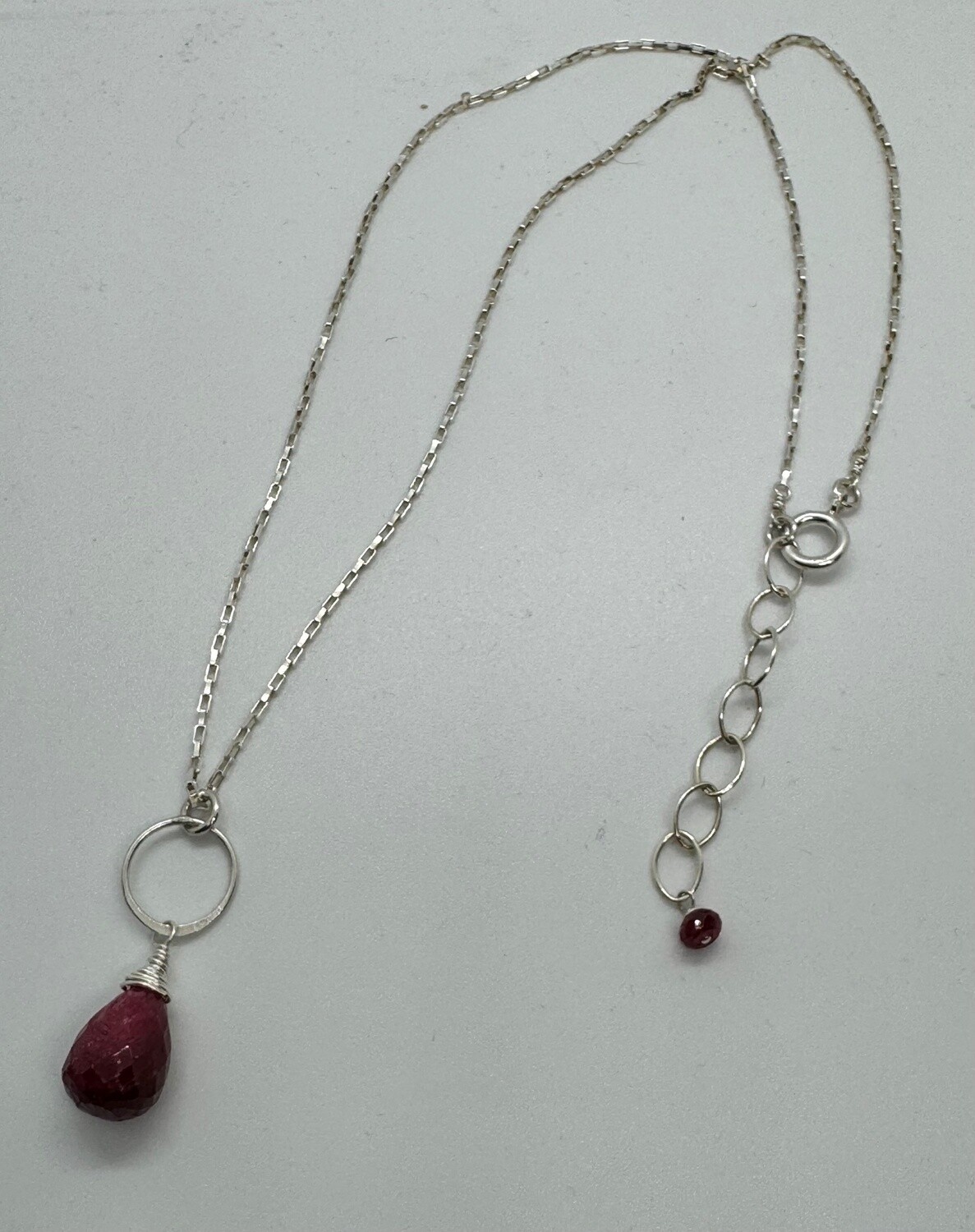 Robb Necklace Ruby Drop