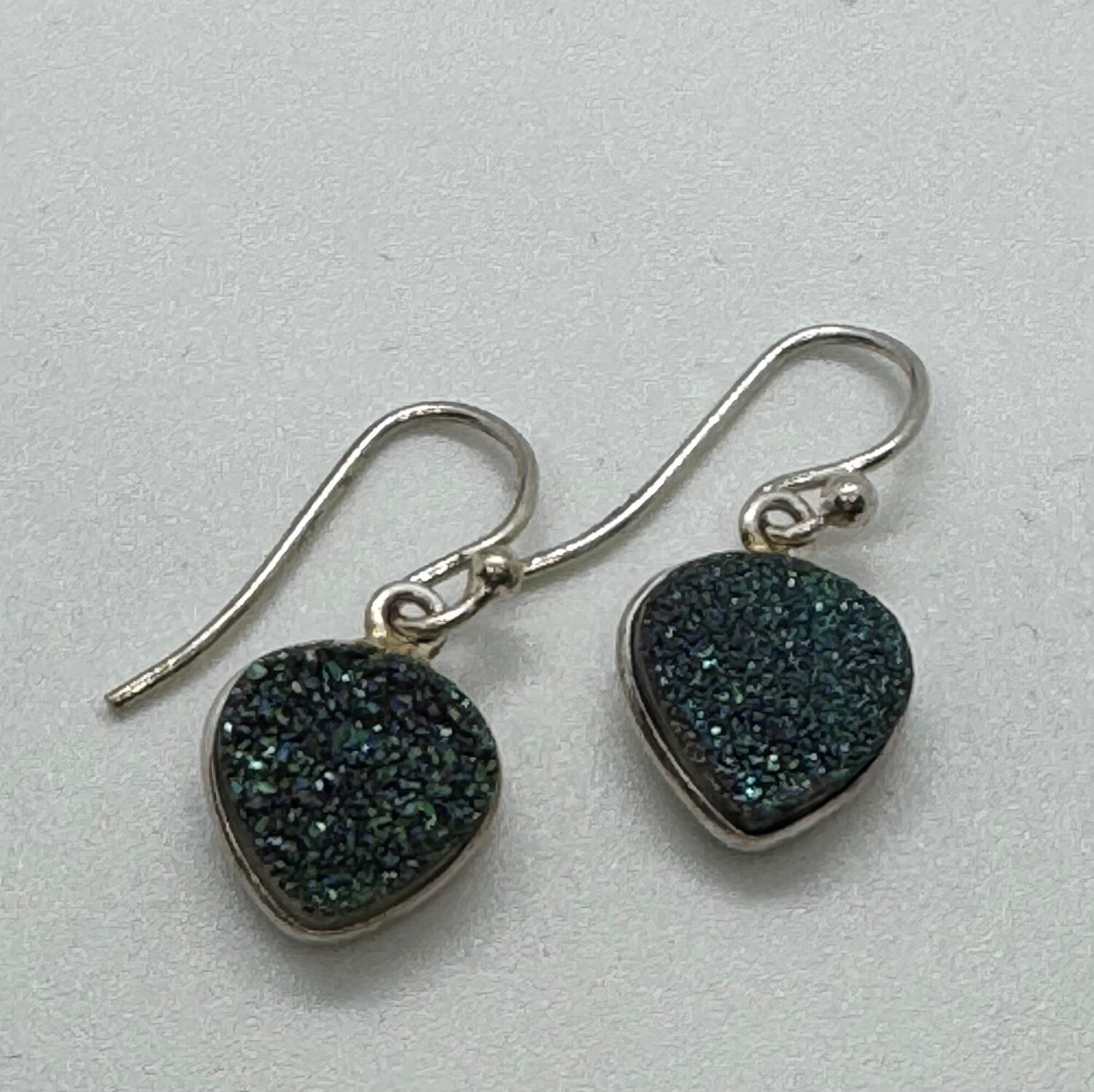 Trueworthy Earrings Green Druzy