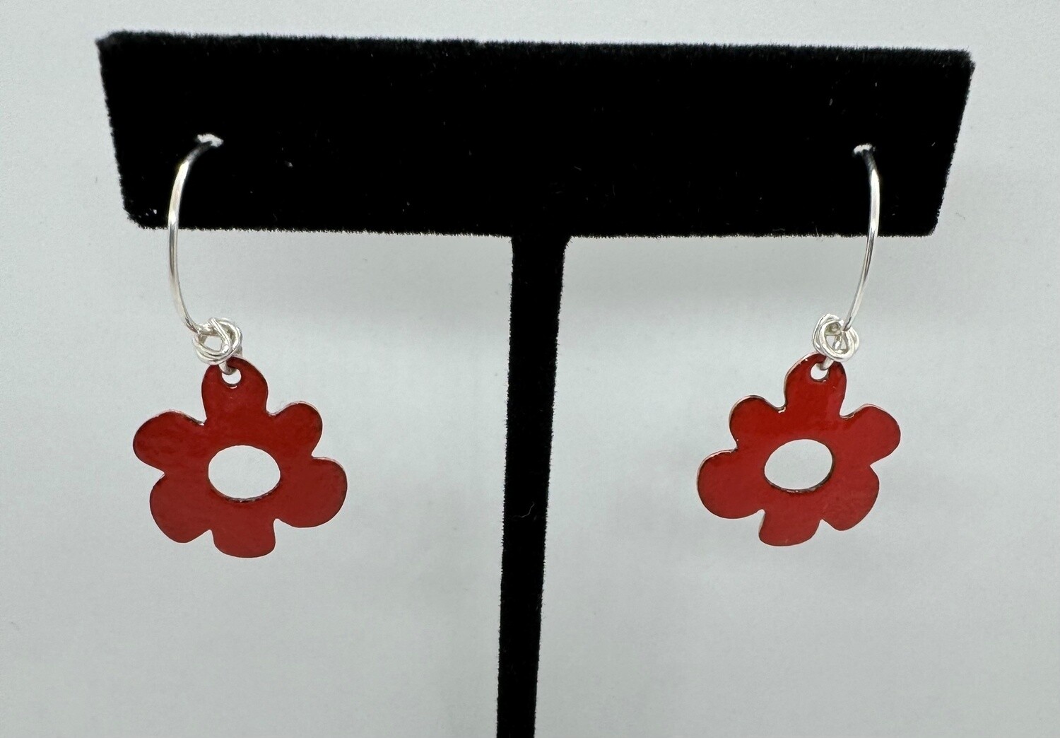 DiCesare Ear Mini Red Flowers