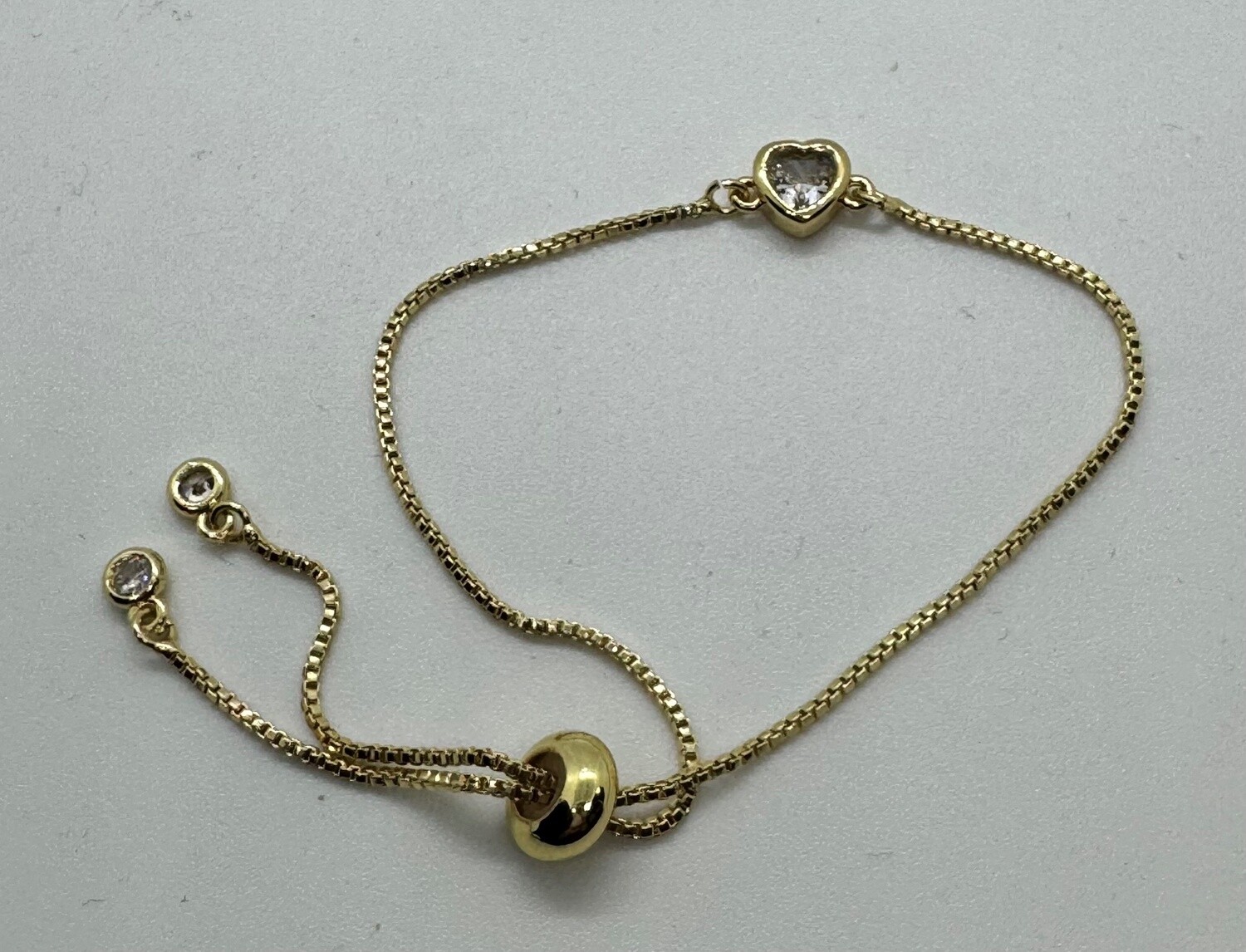 Kalli Bracelet Heart Solitaire Gold