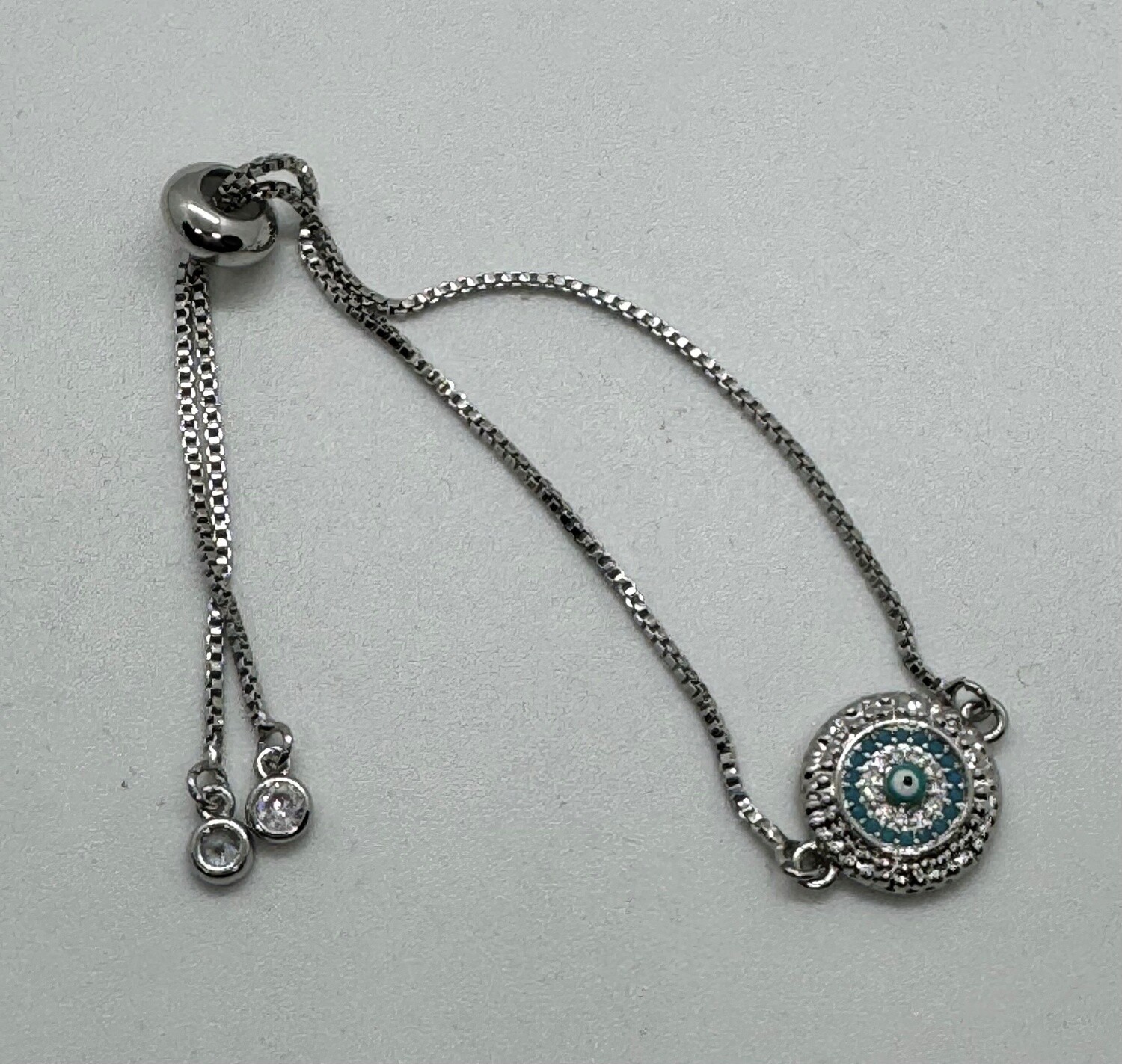 Kalli Bracelet Evil Eye Round Silver