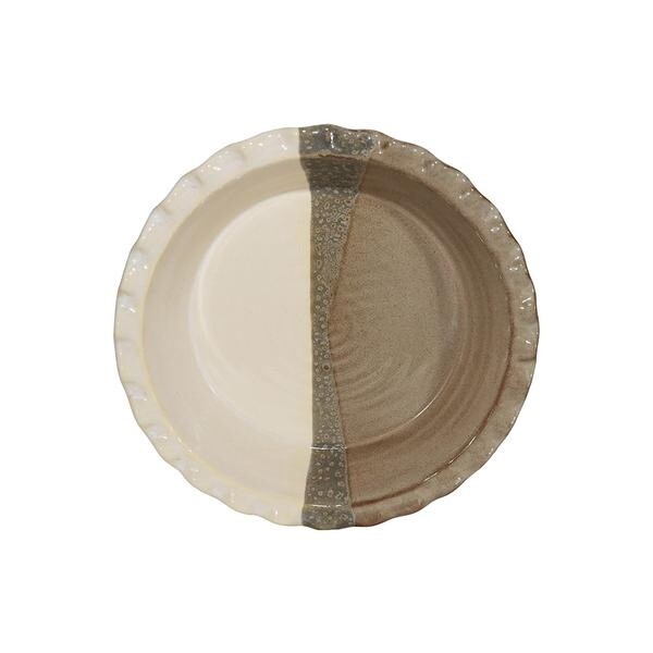 Neher Dish Pie Plate W/Recipe Desert Sand