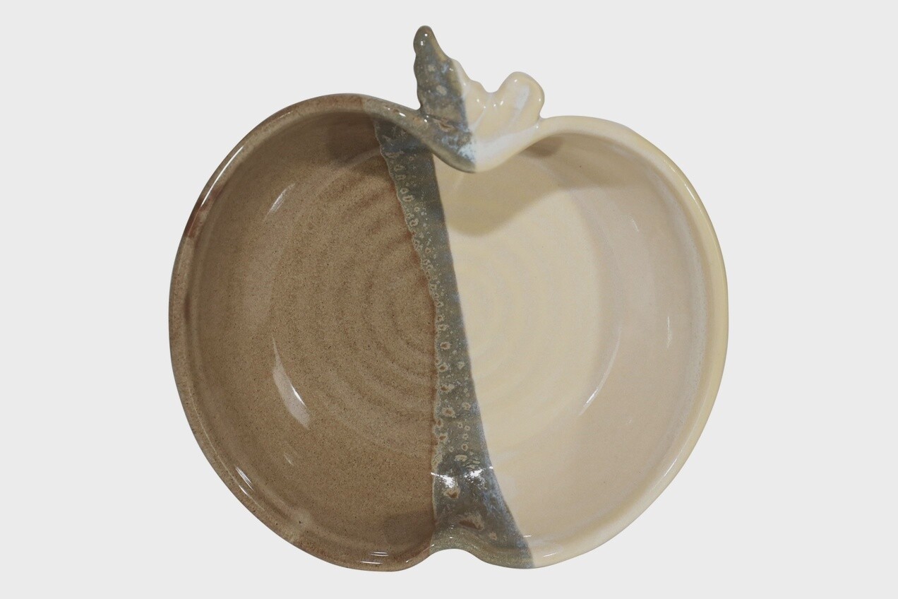 Neher Apple Torte Dish w/Recipe Desert Sand