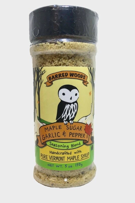 Barred Woods Garlic Pepper Maple Sugar Shaker 5oz