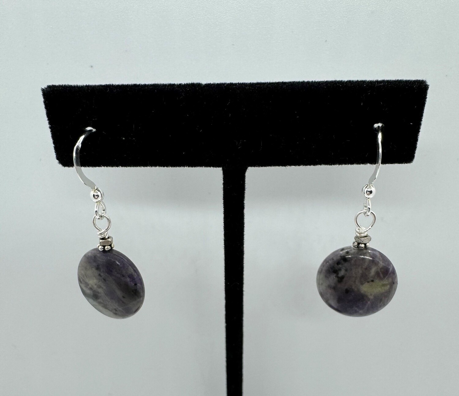 Cass Earring Purple Jasper