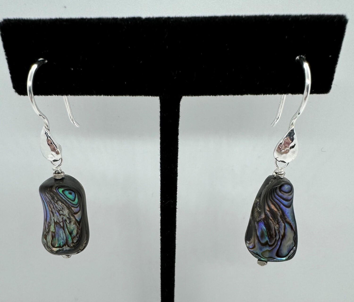 Cass Earrings Abalone Drops