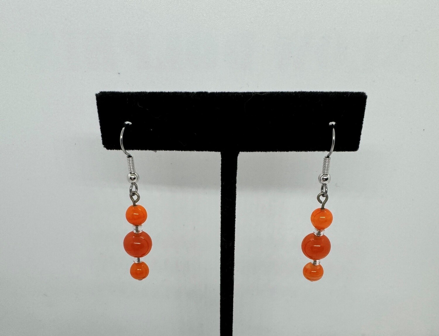 Sznajderman Earring Orange Beads