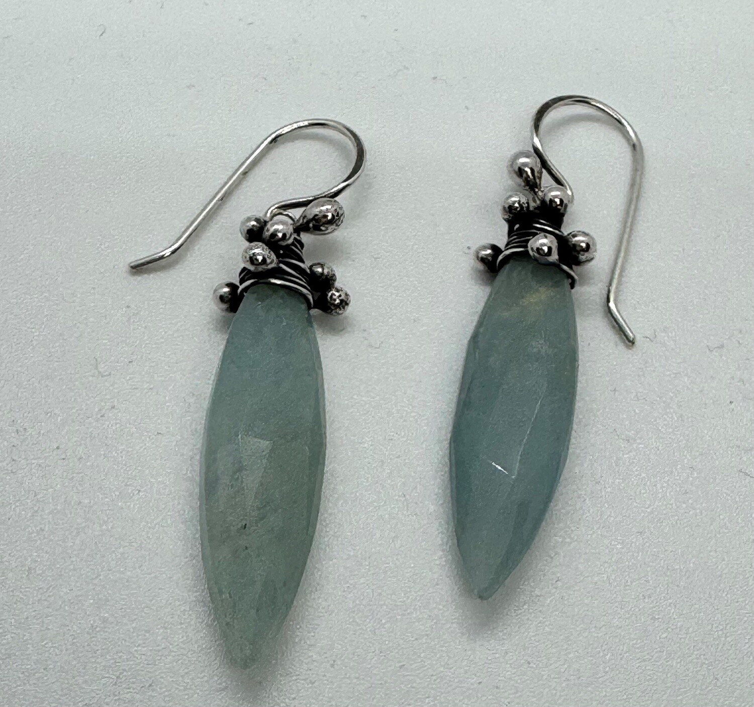 Zuzko Earrings &quot;Swarm&quot; Aquamarine