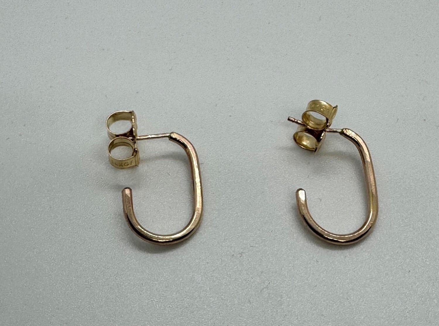 Zuzko Earrings Paper Clip Hoops Gold Large