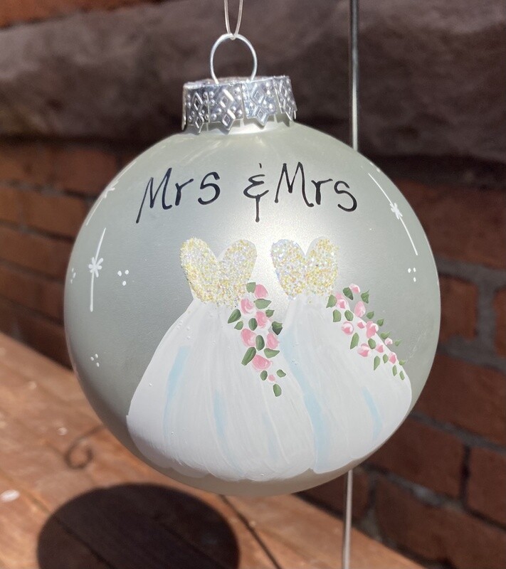 Hamilton Ornament Wedding Mrs. &amp; Mrs.