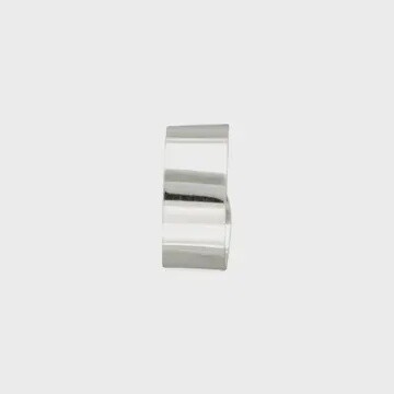 Steel Earrings Silver Post Hoop Small