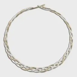 Steel Earrings Twist Hoop Gold/Silver Large