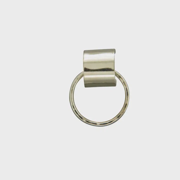 Steel Earrings Wide Silver Hoop posts w/Silver Hoop