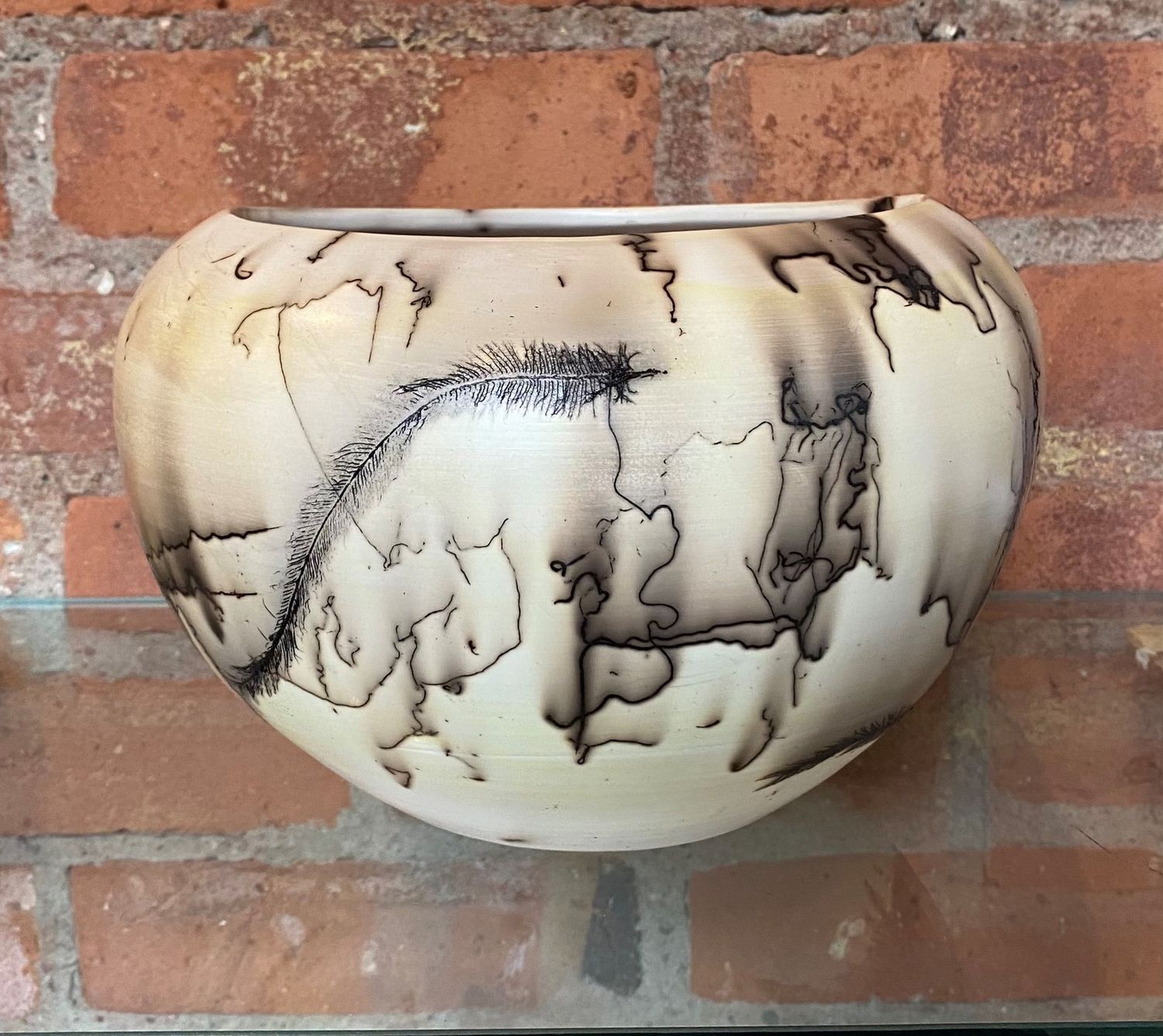Ponticello Horse hair Large Round Vase