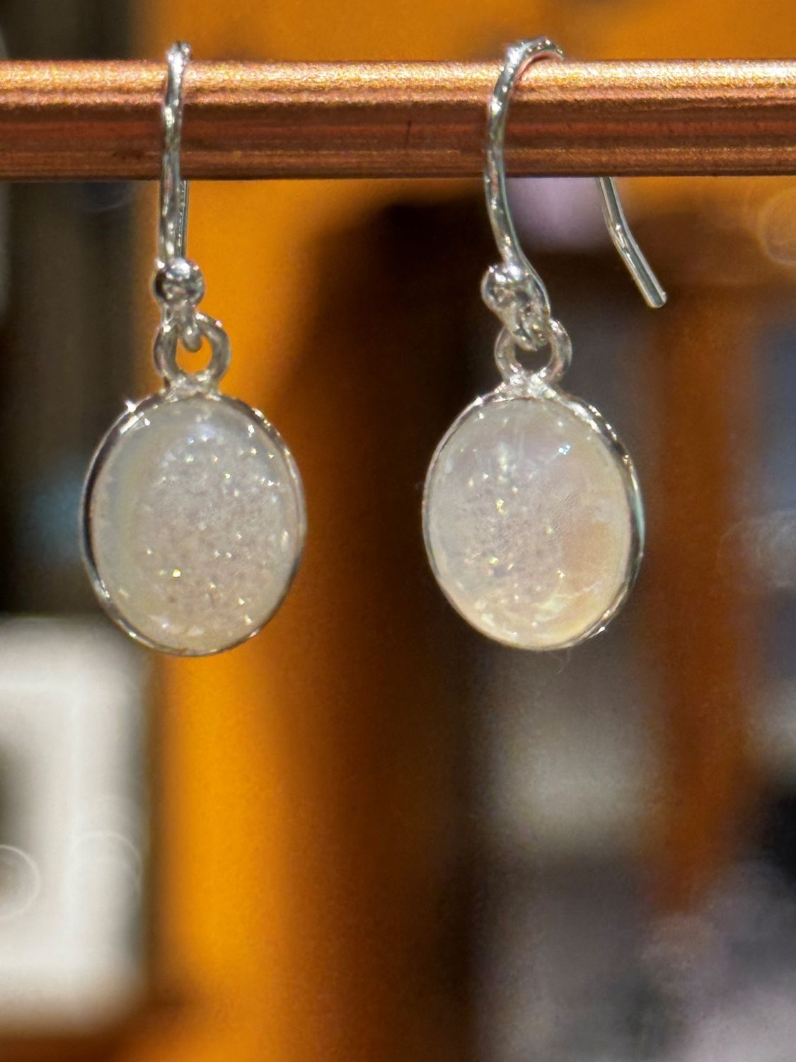 Trueworthy Earrings White Druzy
