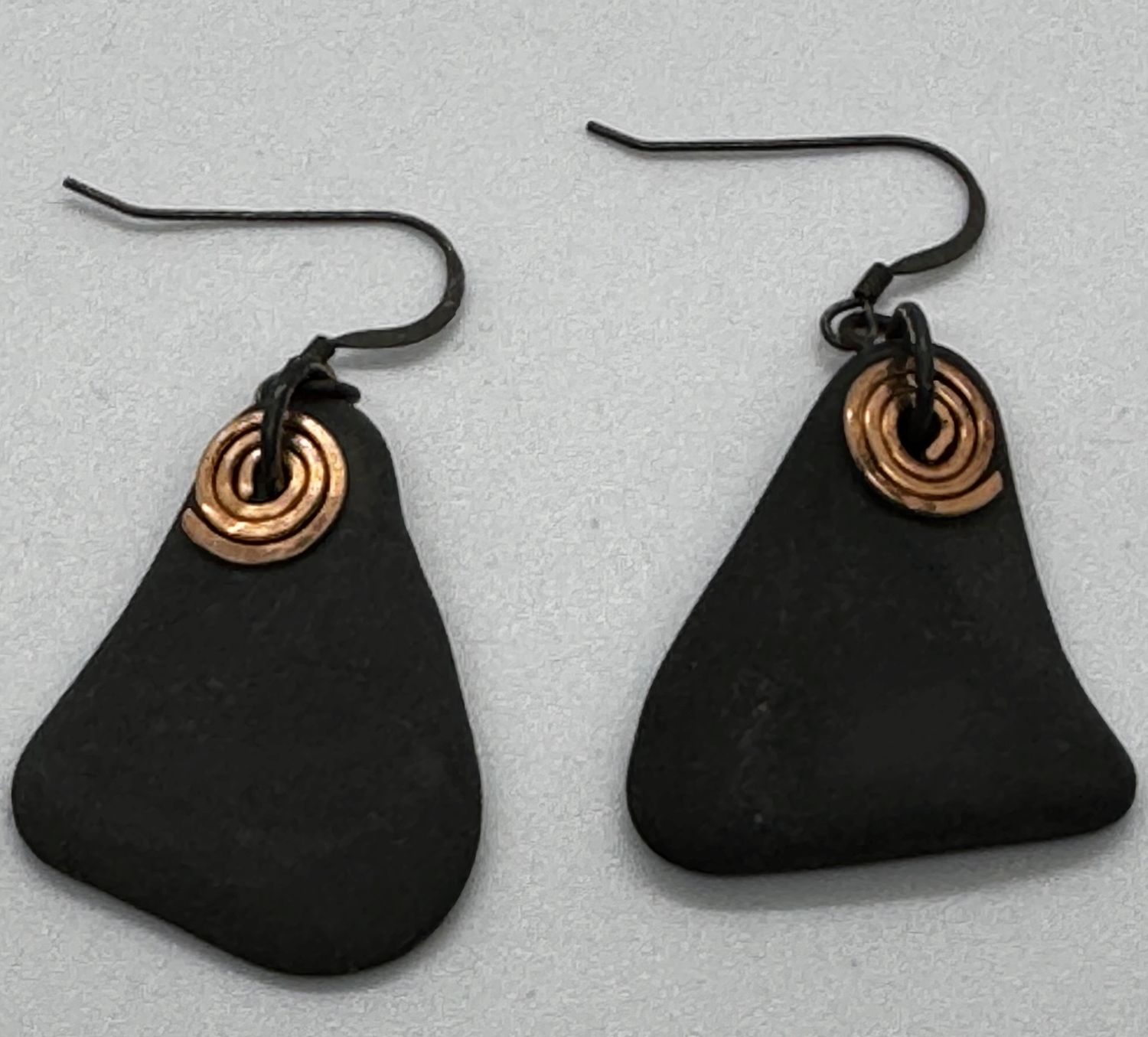 Blue Quarry Earrings Simple Spiral