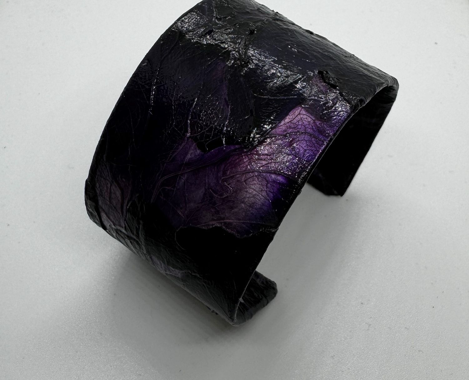 Turning Leaf Parchment Cuff Purple Cabbage